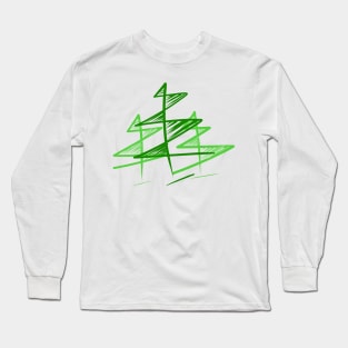 Minimalist pine tree Long Sleeve T-Shirt